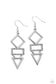 Paparazzi ♥ Glamorously Geometric - Silver ♥ Earrings
