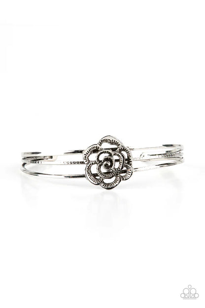 Paparazzi ♥ Rosy Repose - Silver ♥ Bracelet