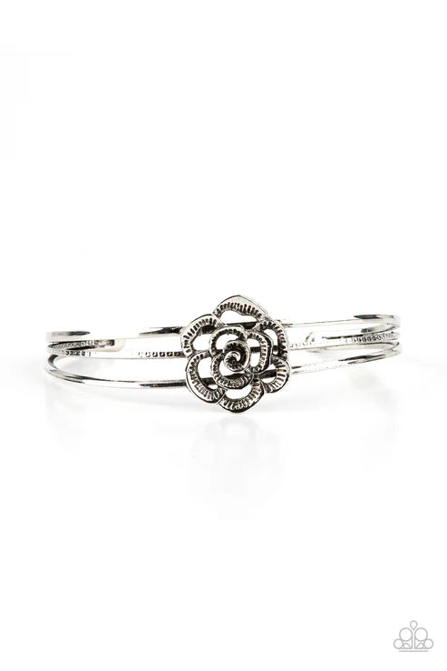 Paparazzi ♥ Rosy Repose - Silver ♥ Bracelet