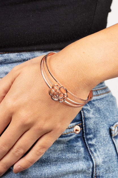 Paparazzi ♥ Rosy Repose - Copper ♥ Bracelet