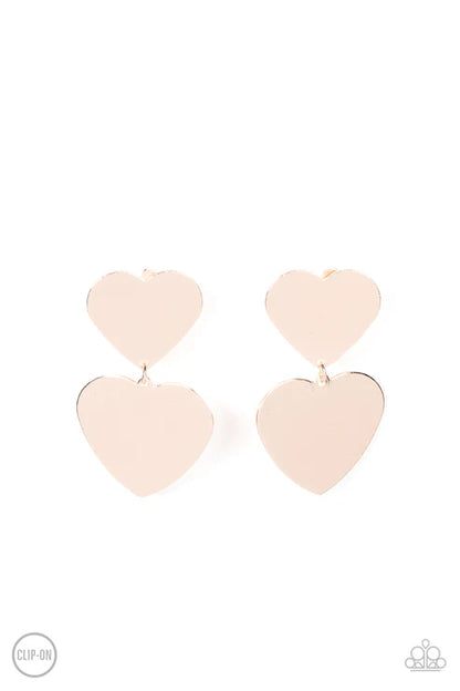 Paparazzi ♥ Cowgirl Crush - Rose Gold ♥ Clip-On