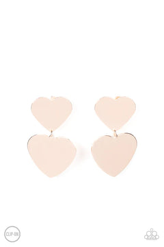 Paparazzi ♥ Cowgirl Crush - Rose Gold ♥ Clip-On