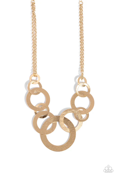 Paparazzi ♥ Uptown Links - Gold ♥ Necklace