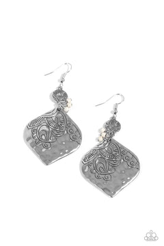 Paparazzi ♥ Tropical Terrace - White ♥ Earrings