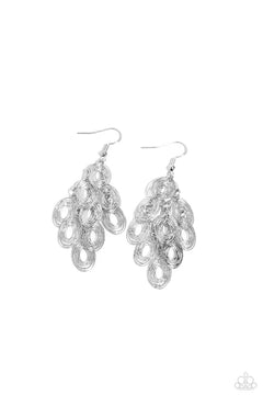 Paparazzi ♥ Thrift Shop Twinkle - Silver ♥ Earrings