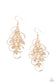 Paparazzi ♥ Head Rush - Gold ♥ Earrings