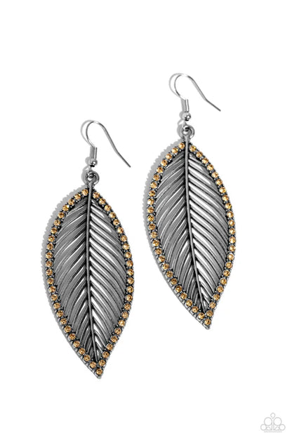 Paparazzi ♥ Canopy Cabaret - Brown ♥ Earrings