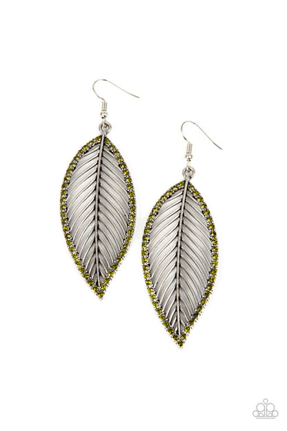 Paparazzi ♥ Canopy Cabaret - Green ♥ Earrings