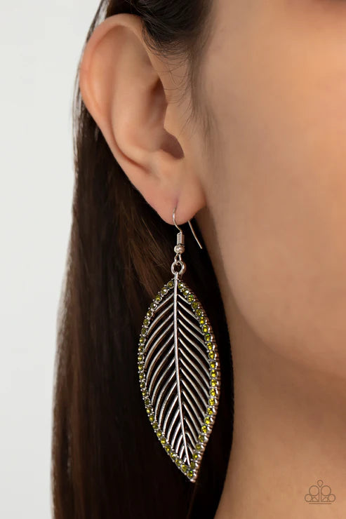 Paparazzi ♥ Canopy Cabaret - Green ♥ Earrings