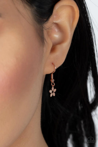 Paparazzi ♥ Fearlessly Floral - Copper ♥ Necklace