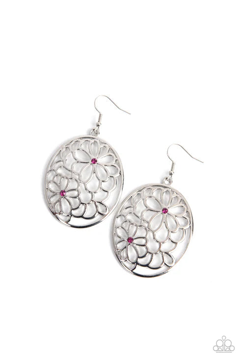 Paparazzi ♥ Meadow Maiden - Pink ♥ Earrings