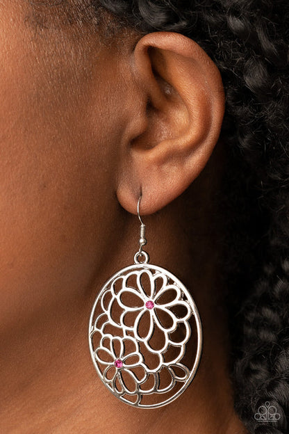 Paparazzi ♥ Meadow Maiden - Pink ♥ Earrings