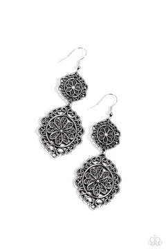 Paparazzi ♥ Floral Favorite - White ♥ Earrings