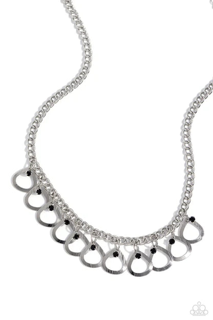 Paparazzi ♥ TEAR-rifically Twinkling - Black ♥ Necklace