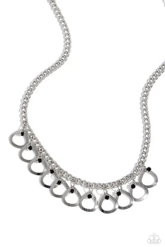 Paparazzi ♥ TEAR-rifically Twinkling - Black ♥ Necklace
