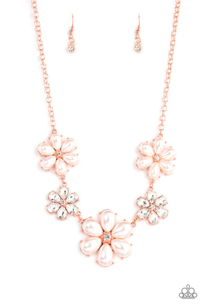 Paparazzi ♥ Fiercely Flowering - Copper ♥ Necklace