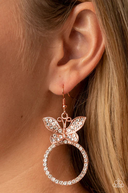 Paparazzi ♥ Paradise Found - Copper ♥ Earrings