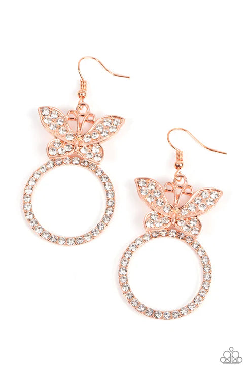 Paparazzi ♥ Paradise Found - Copper ♥ Earrings