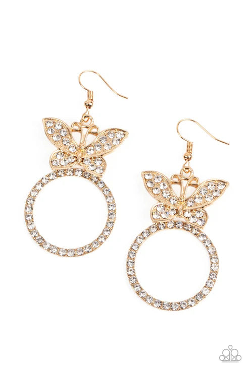 Paparazzi ♥ Paradise Found - Gold ♥ Earrings
