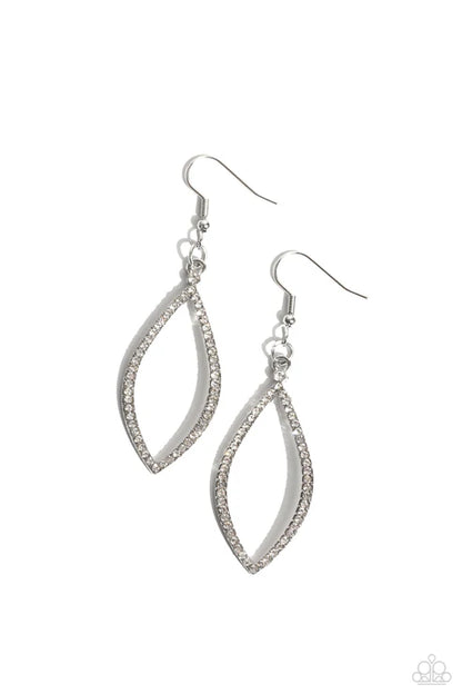 Paparazzi ♥ Twinkly Treat  - White ♥ Earrings