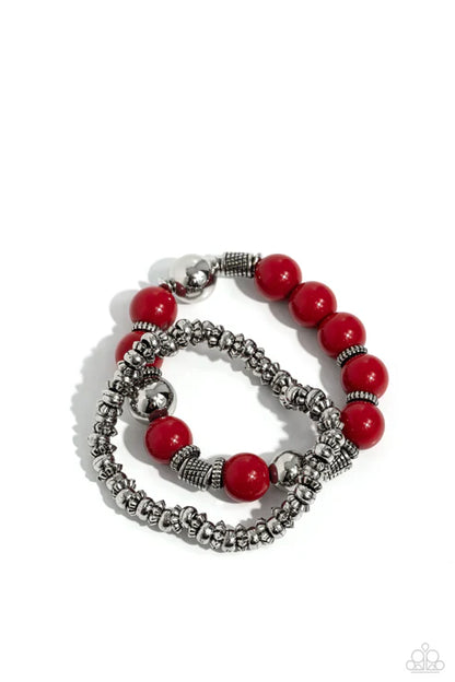 Paparazzi ♥ Walk This SWAY - Red ♥ Bracelet