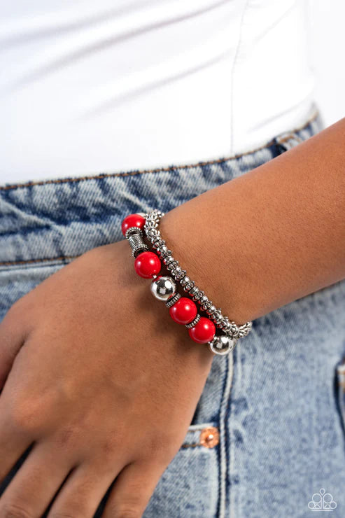 Paparazzi ♥ Walk This SWAY - Red ♥ Bracelet