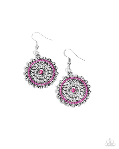 Paparazzi ♥ Twinkly Translation - Pink ♥ Earrings