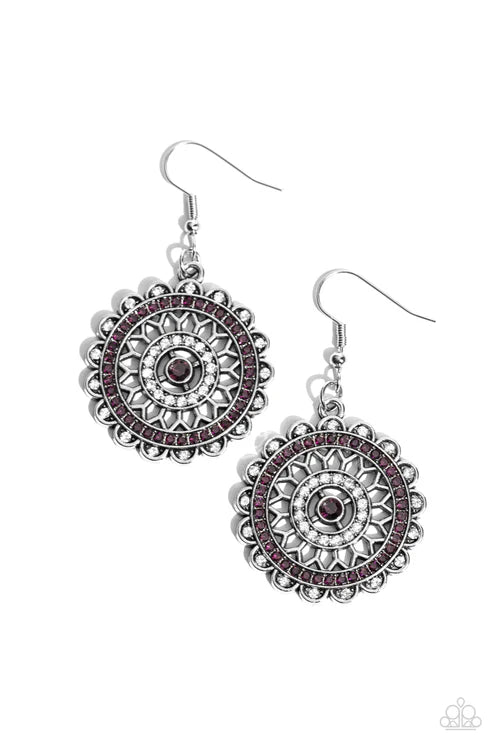Paparazzi ♥ Twinkly Translation - Purple ♥ Earrings