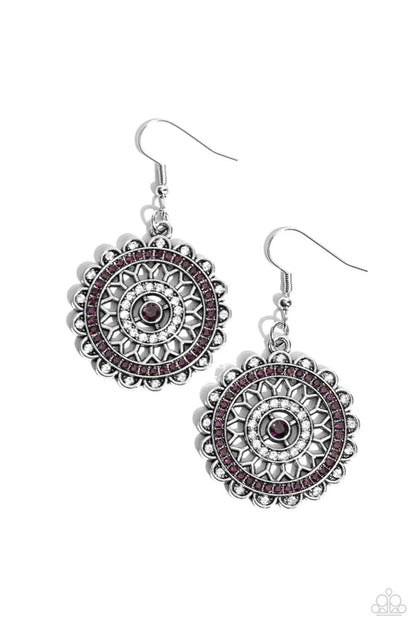 Paparazzi ♥ Twinkly Translation - Purple ♥ Earrings