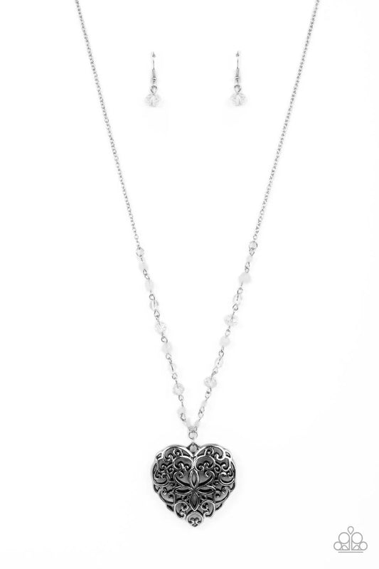 Paparazzi ♥ Doting Devotion - White ♥ Necklace