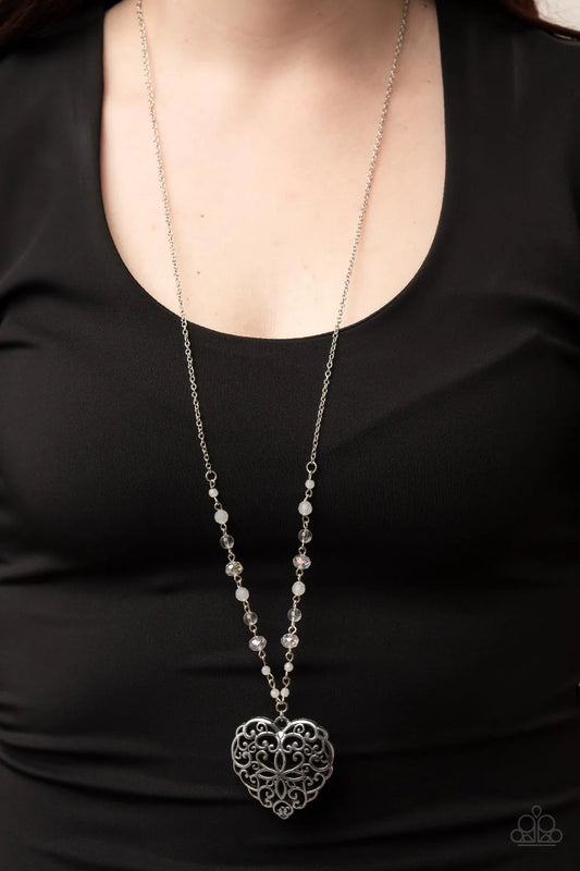 Paparazzi ♥ Doting Devotion - White ♥ Necklace