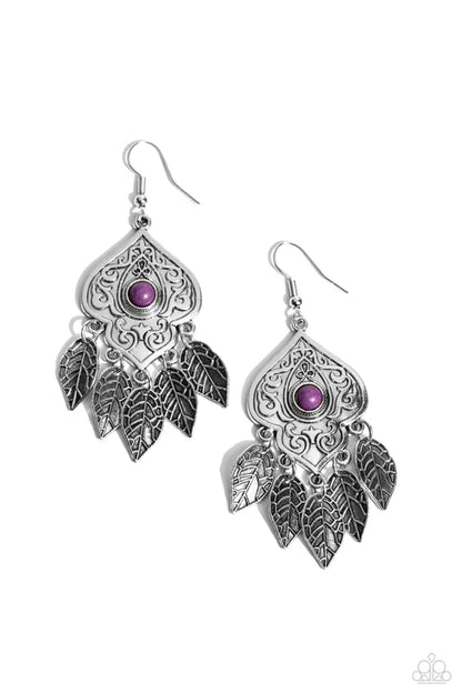 Paparazzi ♥ Desert Canopy - Purple ♥ Earrings