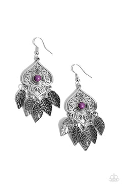 Paparazzi ♥ Desert Canopy - Purple ♥ Earrings