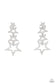 Paparazzi ♥ Superstar Crescendo - Silver ♥ Post Earrings