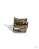 Paparazzi ♥ Industrial Intersection - Brass ♥ Ring