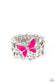 Paparazzi ♥ All FLUTTERED Up - Pink ♥ Ring