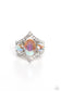Paparazzi ♥ Bow Down to Dazzle - White ♥ Ring