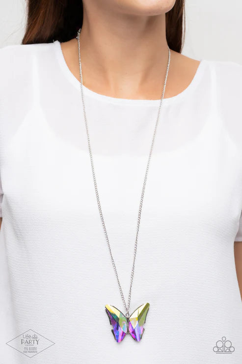 Paparazzi ♥ The Social Butterfly Effect 2 - Multi ♥ Necklace