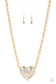 Paparazzi ♥ Heartbreakingly Blingy - Gold ♥ Necklace