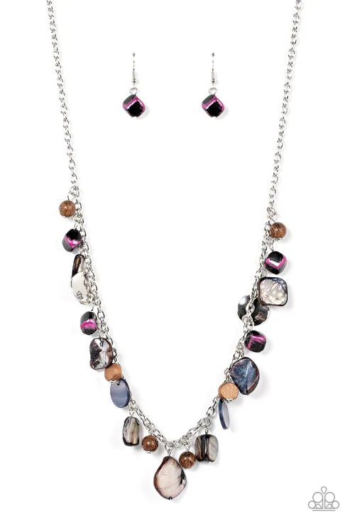 Paparazzi ♥ Caribbean Charisma - Pink ♥ Necklace