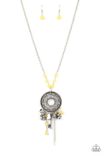 Paparazzi ♥ Making Memories - Yellow ♥ Necklace