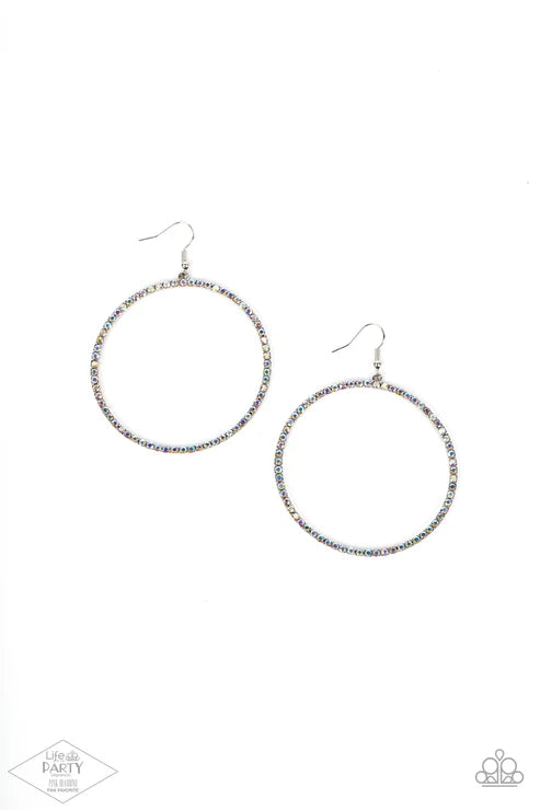 Paparazzi ♥ Wide Curves Ahead - Multi ♥ Earrings