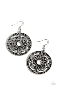 Paparazzi ♥ Mandala Meditation - Silver ♥ Earrings