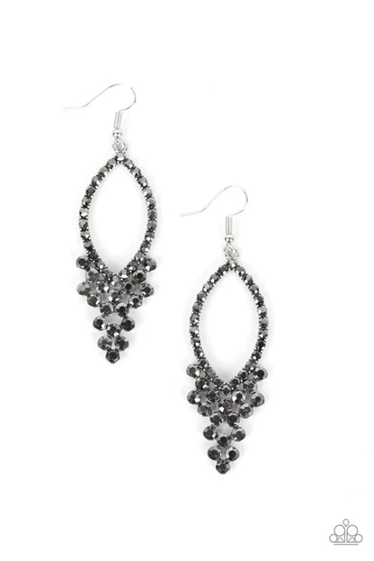 Paparazzi ♥ GLOWING off the Deep End - Silver ♥ Earrings