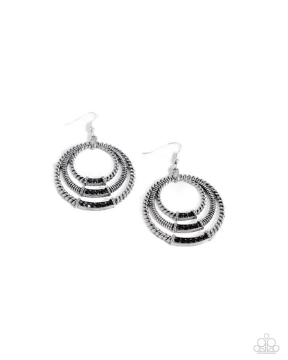 Paparazzi ♥ Contemporary Culture - Black ♥ Earrings