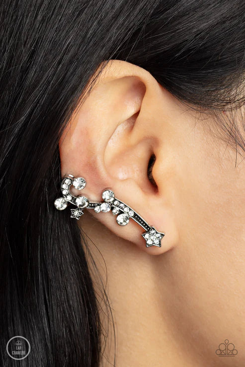 Paparazzi ♥ Astral Anthem - White ♥ Post Earrings