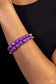 Paparazzi ♥ Two by Two Twinkle - Purple ♥ Bracelet
