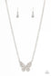Paparazzi ♥ Baroque Butterfly - White ♥ Necklace
