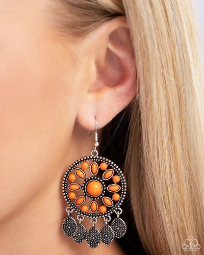 Paparazzi ♥ Sagebrush Symphony - Orange ♥ Earrings