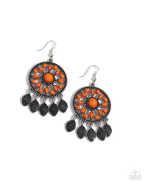 Paparazzi ♥ Sagebrush Symphony - Orange ♥ Earrings